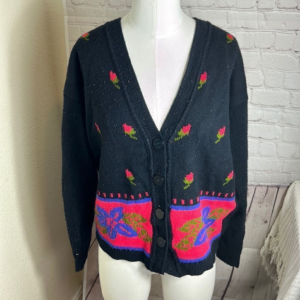 PANTHER BUTTON DOWN SWEATER